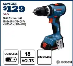 RONA Bosch Drill/driver kit offer
