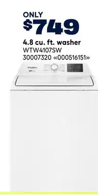 RONA 4.8 cu. ft. washer offer
