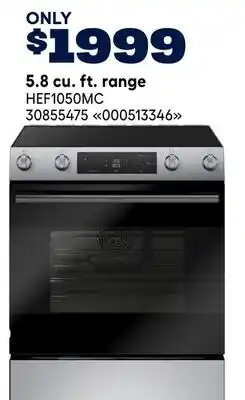 RONA Bosch 5.8 cu. ft. range offer