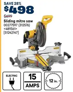 RONA DEWALT Sliding mitre saw offer