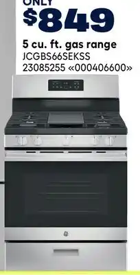 RONA GE APPLIANCES 5 cu. ft. gas range offer