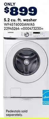 RONA Samsung 5.2 cu. ft. washer offer