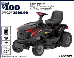 RONA PRORUN Lawn tractor offer