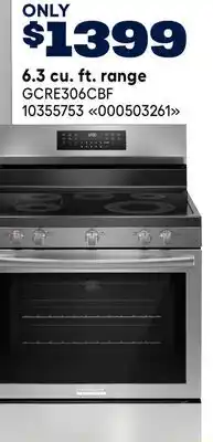 RONA Frigidaire 6.3 cu. ft. range offer