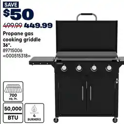 RONA Propane gas cooking griddle 36 offer