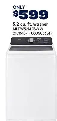 RONA Midea 5.2 cu. ft. washer offer