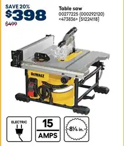 RONA DEWALT Table saw offer