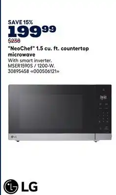 RONA LG NeoChef 1.5 cu. ft. countertop microwave offer