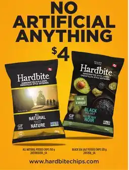 Independent Grocer ALL NATURAL POTATO CHIPS, 150 G BLACK SEA SALT POTATO CHIPS, 128 G offer