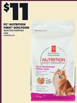 Independent Grocer PC NUTRITION FIRST DOG FOOD offer