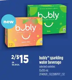 Independent Grocer BUBLY SPARKLING WATER BEVERAGE offer