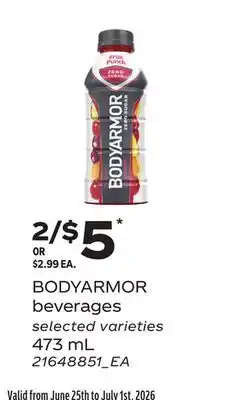 Independent Grocer BODYARMOR BEVERAGES offer