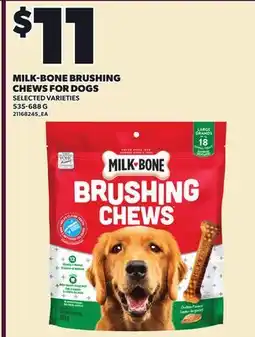 Independent Grocer MILK-BONE BRUSHING CHEWS FOR DOGS offer
