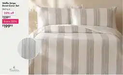 Linen Chest Waffle Stripe Duvet Cover Set offer