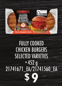 Independent Grocer FULLY COOKED CHICKEN BURGERS offer