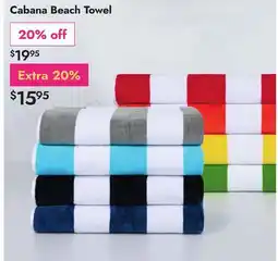 Linen Chest Cabana Beach Towel offer