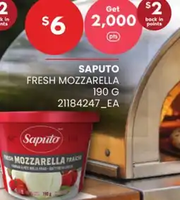 Independent Grocer SAPUTO FRESH MOZZARELLA offer
