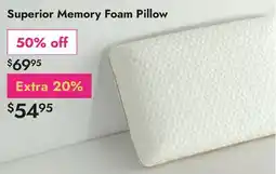 Linen Chest Superior Memory Foam Pillow offer
