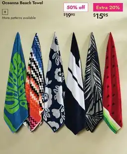 Linen Chest Oceanna Beach Towel offer
