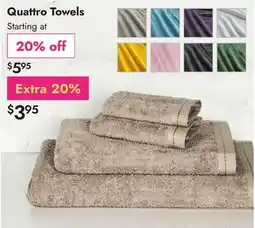 Linen Chest Quattro Towels offer