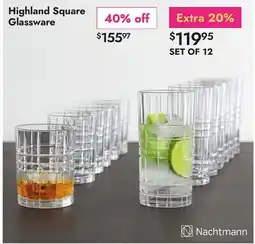 Linen Chest Nachtmann Highland Square Glassware offer