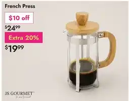 Linen Chest JS GOURMET French Press offer