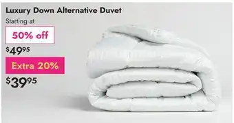 Linen Chest Luxury Down Alternative Duvet offer