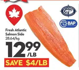 Longo's Fresh Atlantic Salmon Side offer