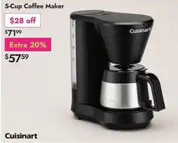 Linen Chest Cuisinart 5-Cup Coffee Maker offer