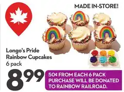 Longo's Longo's Pride Rainbow Cupcakes offer