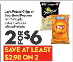 Longo's Lay's Potato Chips or Smartfood Popcorn offer