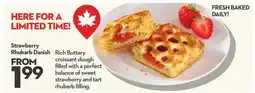 Longo's Strawberry Rhubarb Danish offer