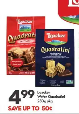 Longo's Loacker Wafer Quadratini offer