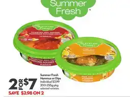 Longo's Summer Fresh Hummus or Dips offer