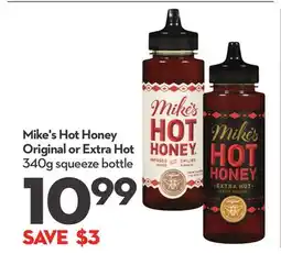 Longo's Mike's Hot Honey Original or Extra Hot 340g squeeze bottle offer