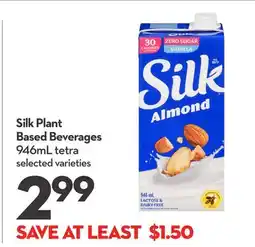 Longo's Silk Plant Based Beverages offer