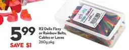 Longo's R2 Delix Fizzy or Rainbow Belts, Cables or Laces offer