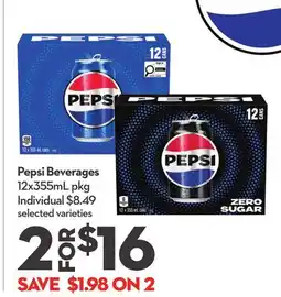 Longo's Pepsi Beverages offer