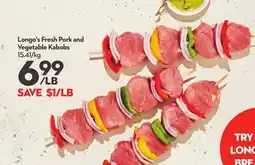 Longo's Longo's Fresh Pork and Vegetable Kabobs offer