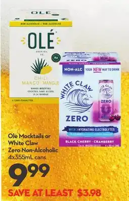 Longo's Ole Mocktails or White Claw Zero Non-Alcoholic offer