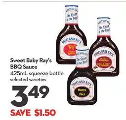 Longo's Sweet Baby Ray's BBQ Sauce offer