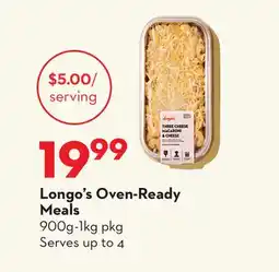 Longo's Longo's Oven-Ready Meals offer