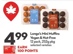 Longo's Longo's Mini Muffins Vegan & Nut-Free offer