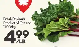 Longo's Fresh Rhubarb offer