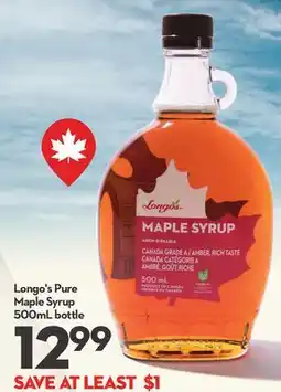 Longo's Longo's Pure Maple Syrup offer
