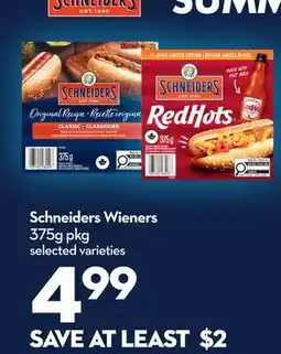 Longo's Schneiders Wieners offer