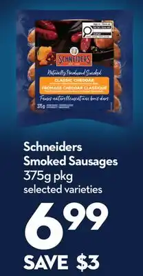 Longo's Schneiders Smoked Sausages offer