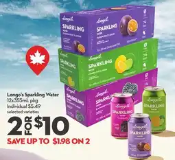 Longo's Longo's Sparkling Water offer