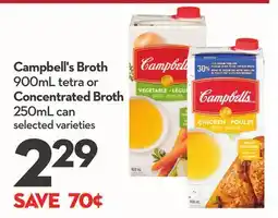 Longo's Campbell's Broth 900mL tetra or Concentrated Broth 250mL can offer