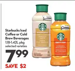 Longo's Iced Coffee or Cold Brew Beverages offer